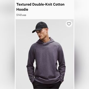 Lululemon Textured Double Knit Cotton Hoodie XL